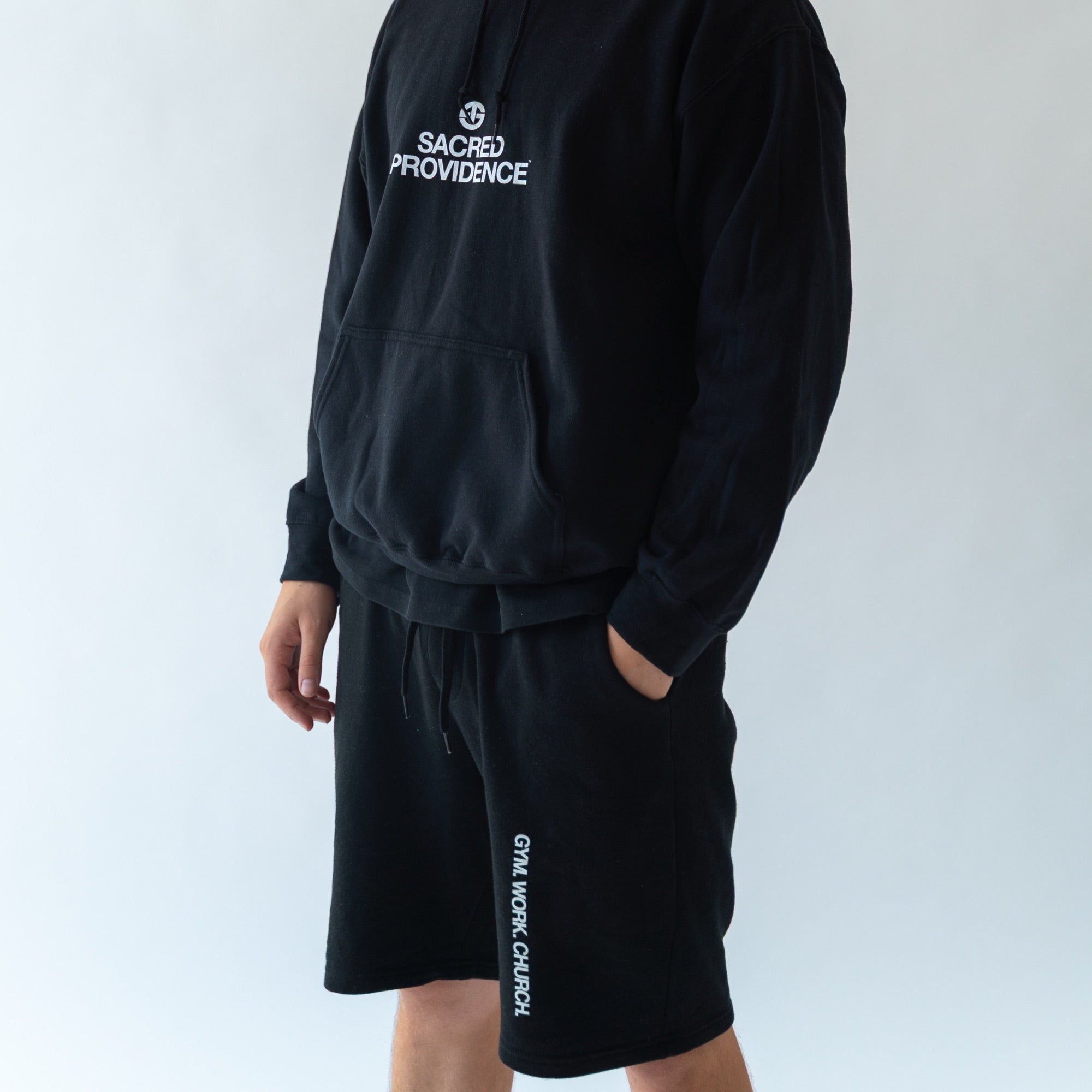 GWC Bold - Men's Comfy Fleece Shorts (Black)