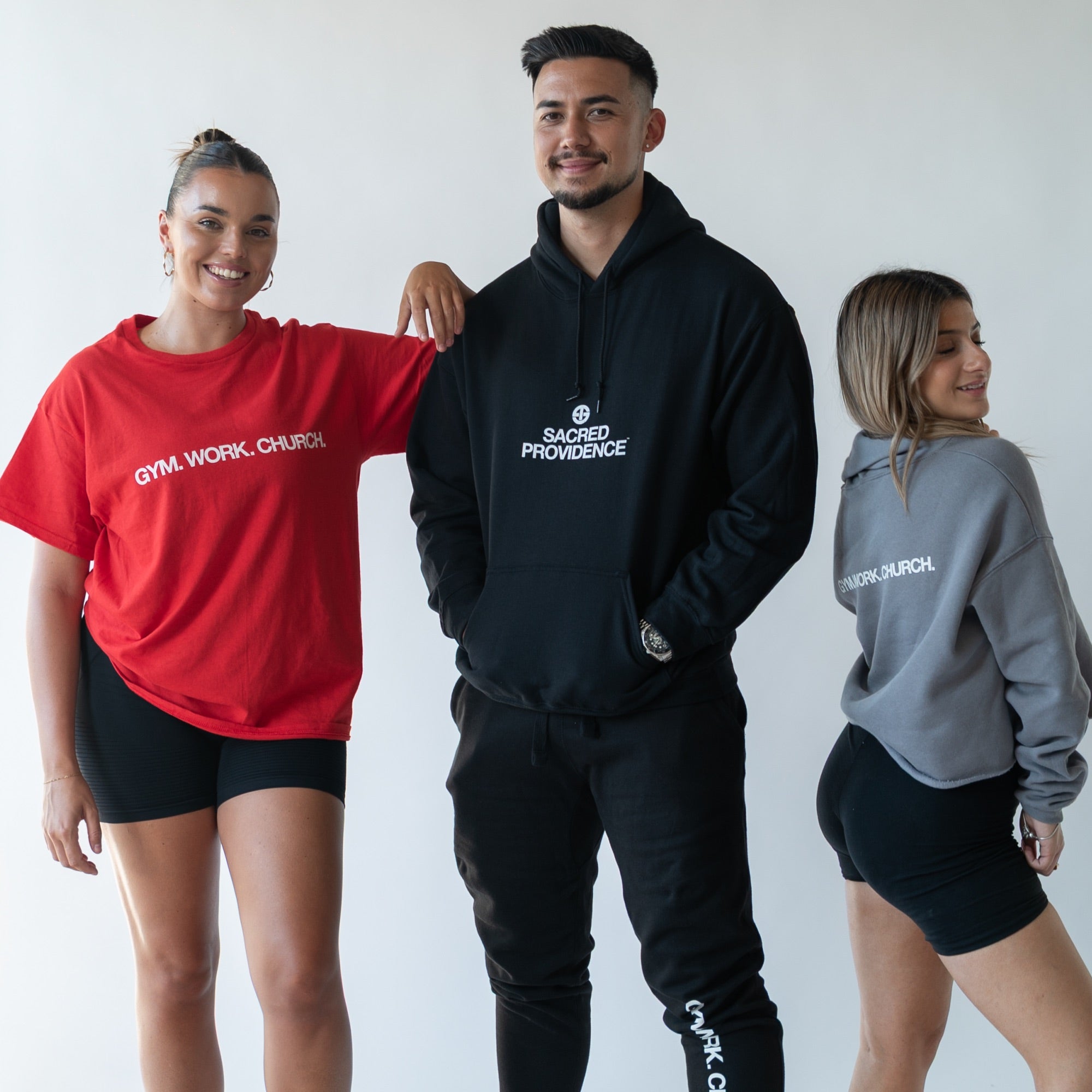 GWC Bold - Unisex Trackpants (White/Black)